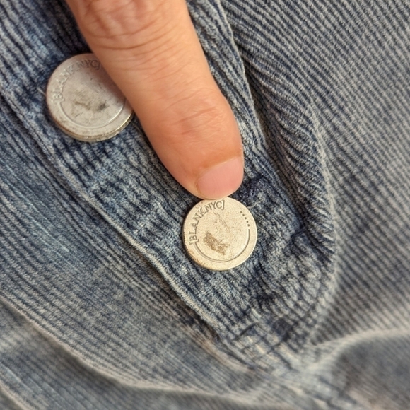 BLANK NYC Nowhere to Be Retro Corduroy Paperbag Waist Pants with Button Fly (27) - Picture 7 of 8